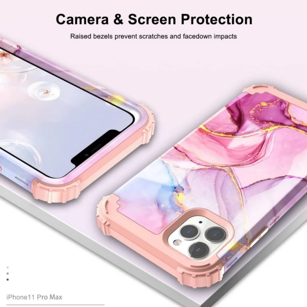 Purple Marble iPhone 11 Pro Max Phone Case